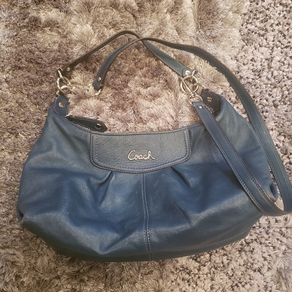 COACH ASHLEY Leather Hobo Crossbody - Picture 1 of 9